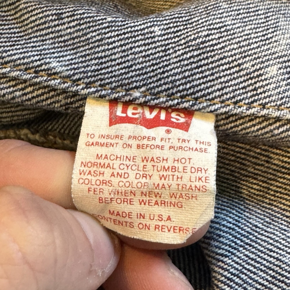 Vintage 80s Levis 70507 0229 Galactic Denim Jean Trucker Jacket Mens Medium - Picture 8 of 8